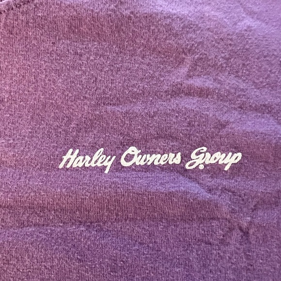 Woman’s HOG Tee Shirt, Size Large, Purple - Picture 2 of 4